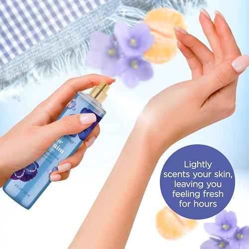 Bodycology Long-Lasting Fragrance Body Mist, Blue Denim, 8 fl oz (Pack of 2)