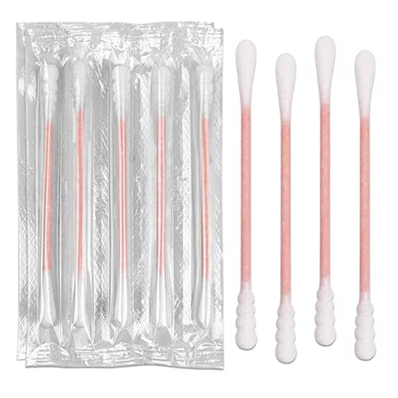 400 Pack Individually Wrapped Cotton Swabs, Spiral-Round Tips