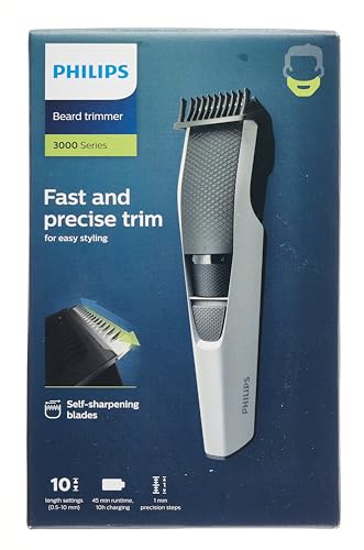 Philips Beardtrimmer 3000 Series, Beard Trimmer with Lift & Trim Technology (Model BT3206/14)