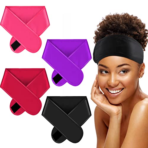 Eurzom Satin Hair Wraps - 4 Adjustable Scarves for Sleeping