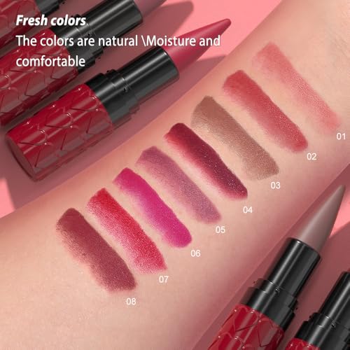 Nude Lip Liner & Lipstick Combo Set - Long Lasting Waterproof