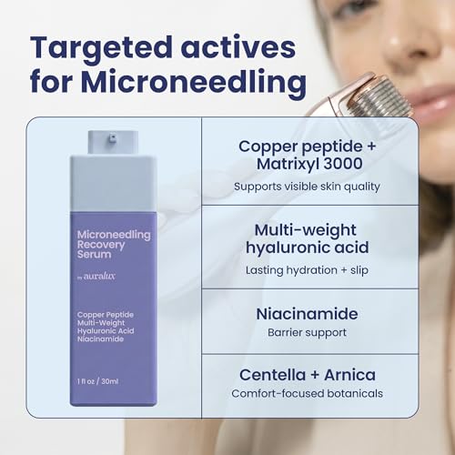 Microneedling Serum with Copper Peptides & Hyaluronic Acid - 1 fl oz