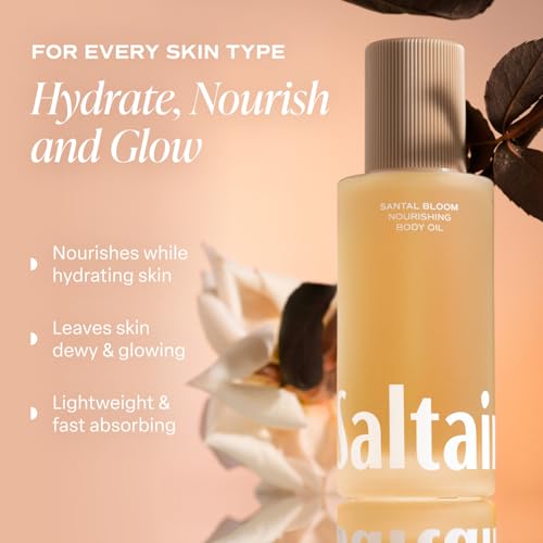 Saltair Body Oil and 2-Pack Body Wash Set ? Moisturizing Cleanser and After-Shower Skincare Duo ? Santal Bloom Scent