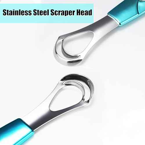 Tongue Cleaner, Tongue Scraper, Tongue Cleanser, Tongue Scraper, Tongue Scraper Cleaner, Helps Fight Bad Breath, Tongue Scrapers (Purple&Blue)