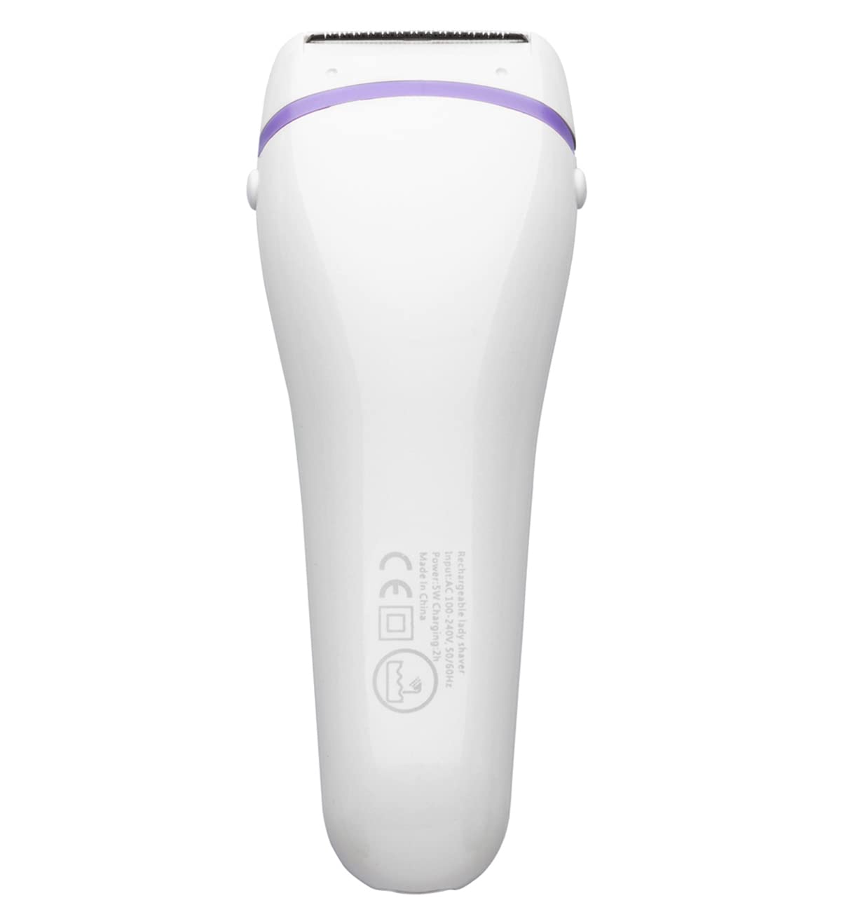 Electric Lady Shaver Bikini Trimmer Wet & Dry Rechargeable Cordless Painless Electric Razor for Women, LED Display Razor for Legs Underarms (Violet)