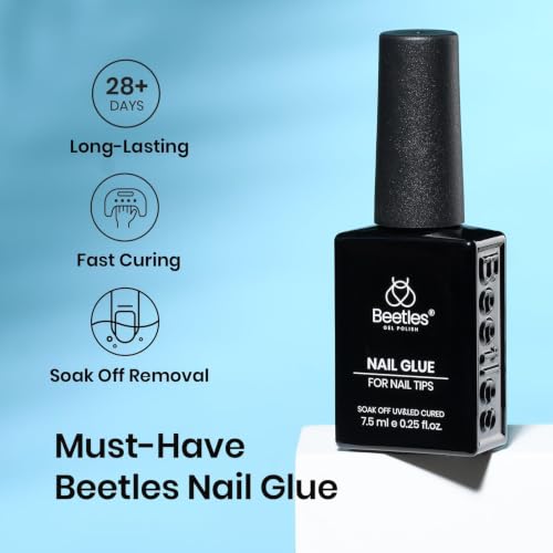 Beetles 9 in 1 Nail Glue Gel for Tips & Clear Acrylic Nails - 7.5ML, Variation 0-1
