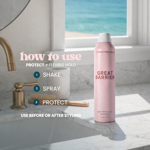 Beachwaver Heat Protectant Hair Spray | Frizz Control & Flexible Hold