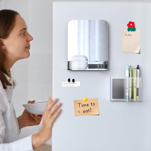 Magnetic Locker Organizer Kit with Mirror & Pen Holder