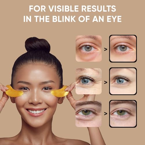 Under Eye Patches 20 Pairs - Dark Circles & Puffiness Relief