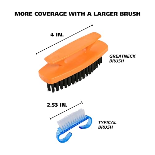 Nail Brush Set - 6 Pack Hand Scrub Brushes with Stiff Bristles