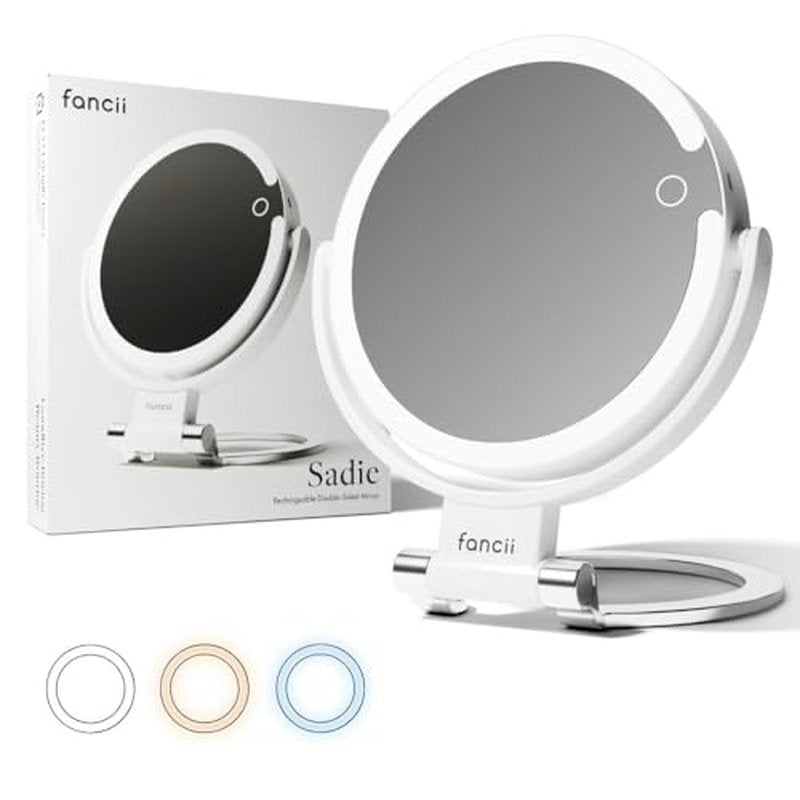 Fancii Sadie 10x Magnifying Travel Mirror with LED Lights
