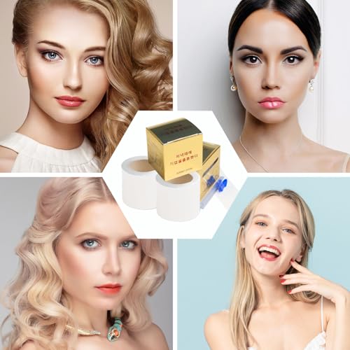 2 Packs Preservative Film Disposable Eyebrow Plastic Wrap with Microblading For Professional Eyebrow Lips Permanent Make Up Supplies Wrap Cover Tape Roll