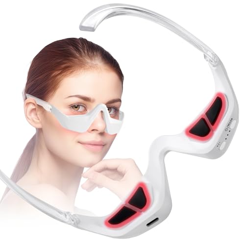 Red Light Therapy Eye Massager with 3D Fit & Adjustable Modes - Rechargeable Eye Care Device for Relaxation and Fatigue Relief