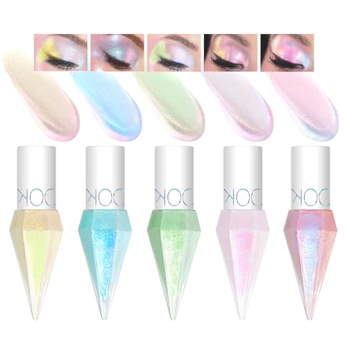 HOSAILY 5 Colors Liquid Glitter Eyeshadow Set Waterproof