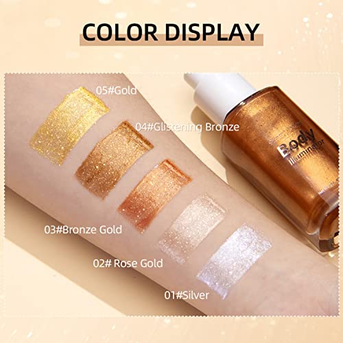 Body Luminizer 5 Colors Shimmer Illuminator 40ML