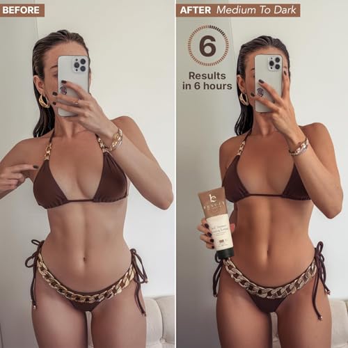 Self Tanner with Tanning Mitt - USA Made Sunless Self Tanning Lotion with Organic Ingredients
