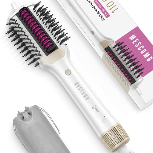 4-in-1 Ionic Hair Dryer Brush with Heated Comb