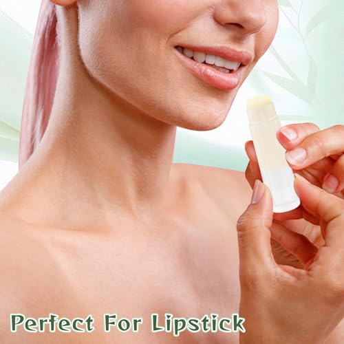 200 Pcs 5g Lip Balm Tubes Empty Plastic Lip Gloss Container Tubes Rotatable Lipstick Container Bottle with Lids for Women Girls DIY Makeup Cosmetic - Clear