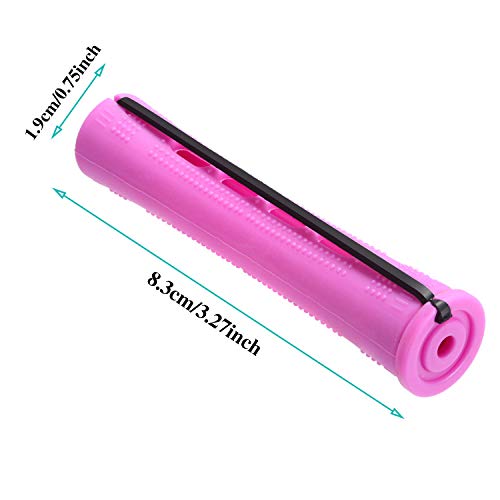 WILLBOND 60 Pcs Purple Perm Rods for Long Hair - 0.75 Inch