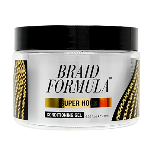 EBIN NEW YORK Braid Formula Conditioning Gel, Super Hold, 6.35 Oz | Great for Braiding, Twisting, Edges, No Residue, No Flaking, Strong Hold, High Shine, Smoothing with Clean, No Build-up