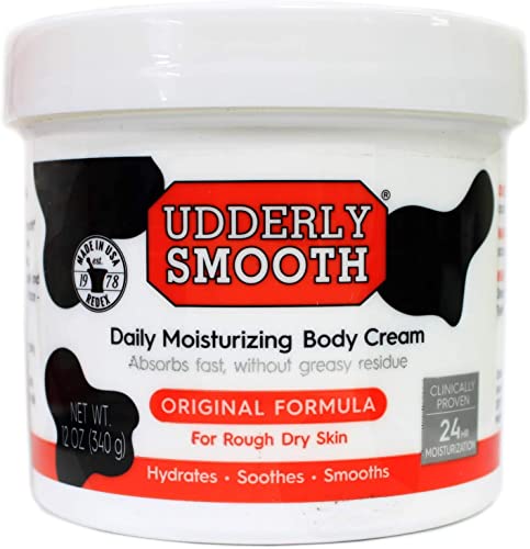 Udderly Smooth Body Cream Skin Moisturizer, 10 Ounce (Pack of 2)