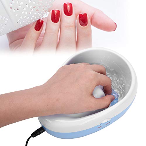Nail Bubble Bowl,Electric Bubble Nail Soaking Bowl, Electric Nail Polish Remover Bowl Soak Off Hand SPA DIY Nail Art Manicure Tools for Removing Nail Polish, Dust(US)