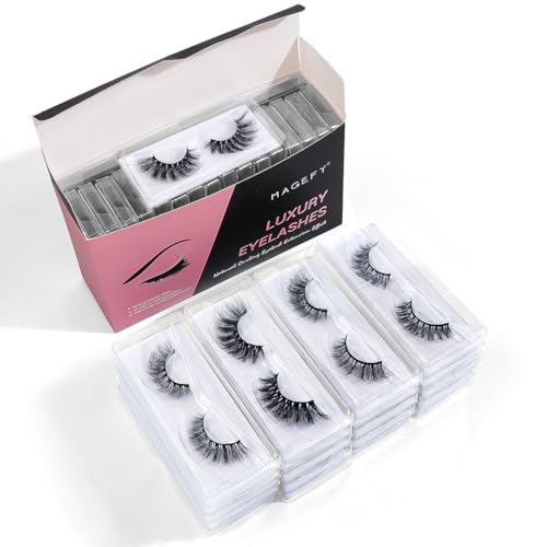 20 Pairs False Eyelashes - 4 Styles, Natural to Dramatic Look