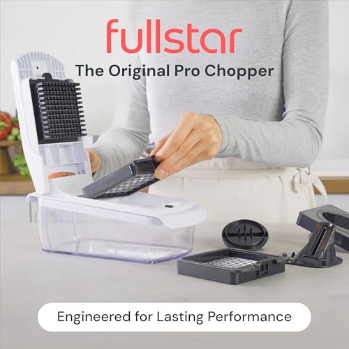 Fullstar Pro Vegetable Chopper – 5-Cup Food Processor with Stainless Steel Blades