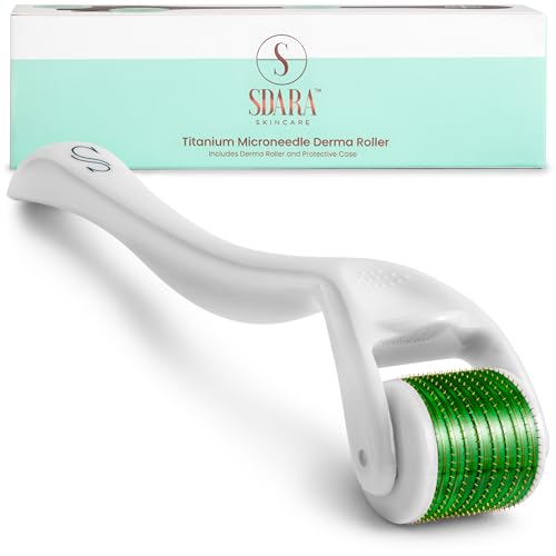 Sdara Derma Roller Microneedling Tool for Face, Hair & Beard