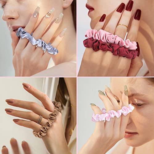 30-Pack Silk Satin Hair Scrunchies for Women & Girls