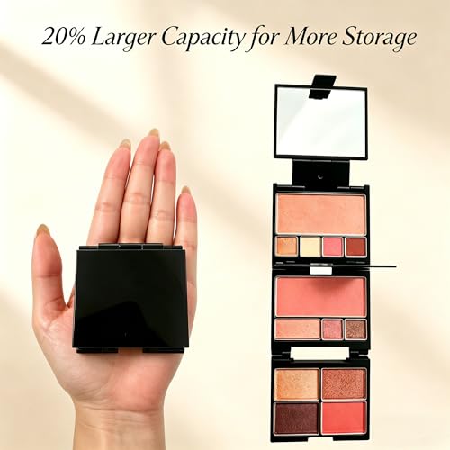 Magnetic Makeup Palette with 13 Metal Pans & Dividers