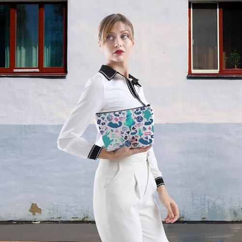 XYANFA Wondderrland Fairy Tale Makeup Bag Movie Fans Gift Cosmetic Bag For Cartoon Lover Zipper Pouch