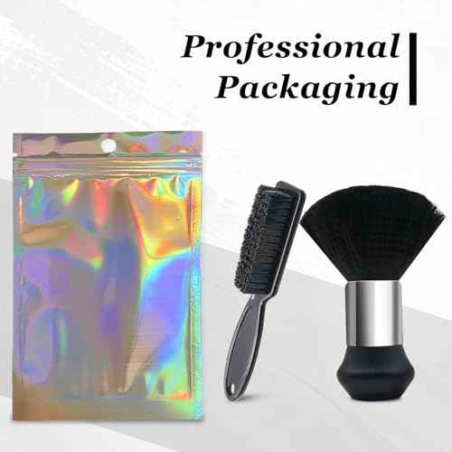 Barber Brush Neck Duster - Essentials Barber Accessories and Cleaning Supplies for Barber Shop - Neck Duster Brush for Professional Hair Stylists - Barbers Duster Tool for Salon Stations(2 pcs)