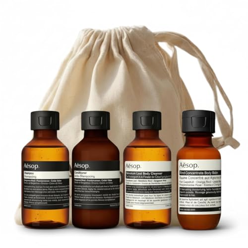 Aesop Arrival Travel Shower Set 4-Piece Hair & Body Care Kit