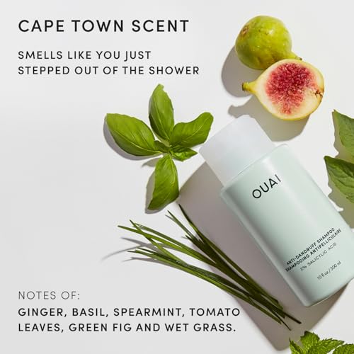OUAI Anti-Dandruff Shampoo with Salicylic Acid, 10 Fl Oz