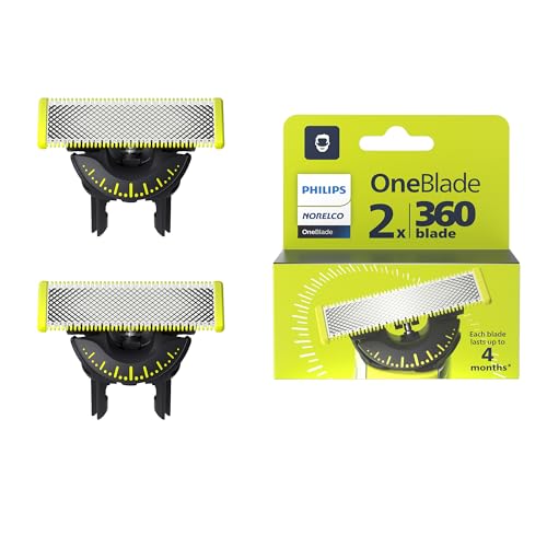Philips Norelco OneBlade 360 Replacement Blades, 2-Pack