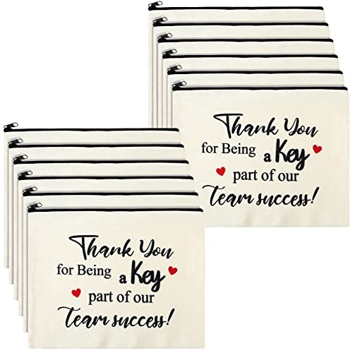 Cunno 24 Pcs Employee Appreciation Gift for Coworkers Cosmetic Makeup Bags Thank You Team CNA Week Appreciation Retirement Farewell Goodbye Day Gifts for Coworkers Teacher Nurse Employee Social Worker