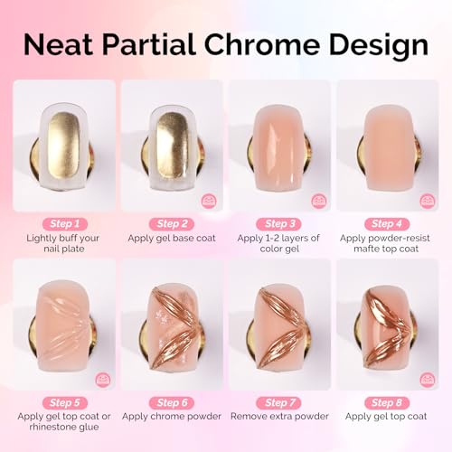 MelodySusie Matte Gel Top Coat 15ml - Chrome Powder Resistant UV Gel