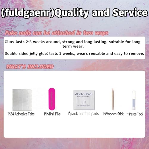 fuldgaenr Almond Press on Nails Medium Fake Nails Marble Pattern False Nails Brown Lake Halo Staining Acrylic Nails Glossy Stick on Nails for Women