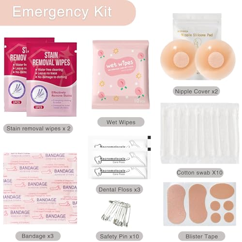 IZEO Women's Wedding Emergency Kit - 30+ Essential Items for Brides