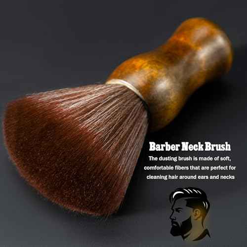 SALONSILK 13PCS Hair Cutting Shaving Brush and Comb Set, Professional Barber Combs for Hair Stylist, Premium Grade Barber Brush Neck Duster, Fading Comb Barber Clipper Comb