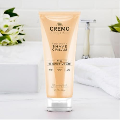 Cremo Coconut Mango and French Lavender Moisturizing Shave Creams, Astonishingly Superior Ultra-Slick Shaving Cream for Women Fights Nicks, Cuts and Razor Burn, 2 x 6 Fl Oz