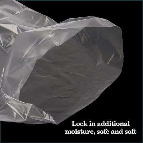Disposable Paraffin Wax Bags for Hands & Feet - Clear, 400 Count with Stickers