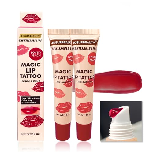 Peel Off Lip Tattoo Gloss - Waterproof Long-Lasting Hydrating