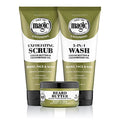 Softsheen-Carson Magic Shaving Beard Grooming Kit for Men with Cedarwood Oil, Includes Beard Butter, Scrub and Cleanser, Gift Set for Facial Hair Care,1 kit