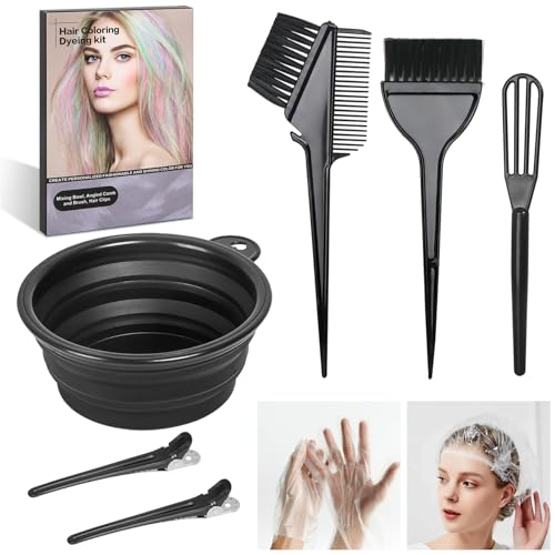 8-Piece Hair Dye Kit with Brush, Bowl & Comb