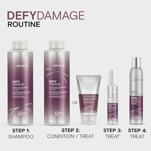 Joico Defy Damage Protective Shampoo | For Color-Treated Hair | Strengthen Bonds & Preserve Hair Color | With Moringa Seed Oil & Arginine