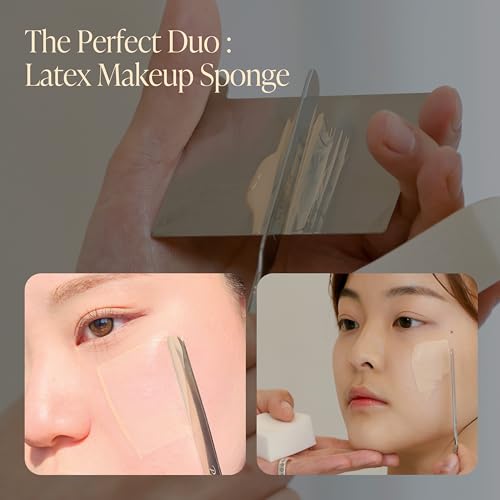 Piccasso Makeup Sponges for Foundation 20P ? Latex Square Sponges for Face Makeup, Long-Lasting Sponges with Coating Surface, Ideal for High-Adherence & Hygienic Daily Use