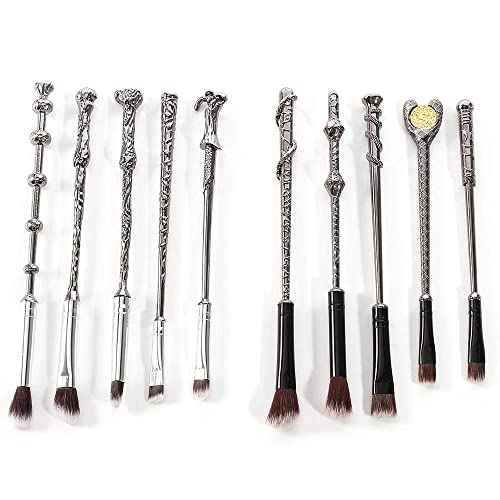 10 PCS Harry Gifts Makeup Brushes Wand Brushes Set for Foundation Blending Blush Concealer Eyebrow Face Powder Potter