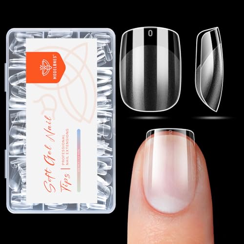 Modelones XS Square Nail Tips A-Style 216pcs Pre-shaped Soft Gel False Nails